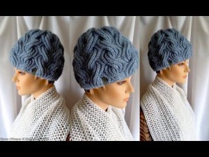 ✔ ВСЕГДА ВЯЖУ НА ЗИМУ ЧУЛОК!!! "REAL" ЗИМНЯЯ ШАПКА-ЧУЛОК СПИЦАМИ ✔ МАСТЕР КЛАСС