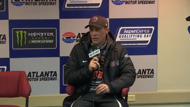 2017 NASCAR Atlanta Cup post qualifying Q&A смотреть онлайн