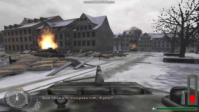 Прохождение танковой миссии в Call of Duty 1 смотреть онлайн
