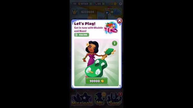 Subway Surfers - How to get Noon with her Pink outfit, Ukulele & Birdie Board with Time Travel ⏱⏰ смотреть онлайн