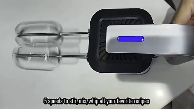 High Electric Hand Mixer 5-Speed 500W Stainless Steel Spiral Kneader Kitchen Food Dough Blender смотреть онлайн