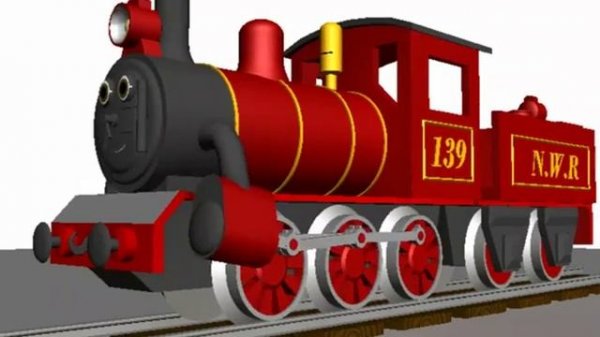 Animated 3D Steam Train test