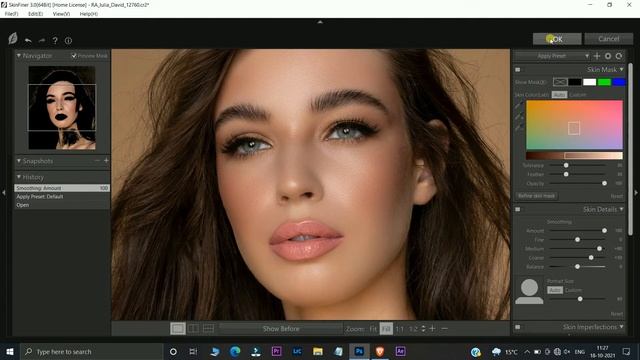 Adobe Photoshop High End Skin Retoching | The Best Plugins For Skin Retoching - Skinfiner смотреть онлайн