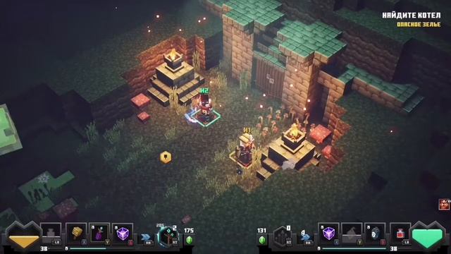 РОЗОВЫЕ ПУКИ НА БОЛОТАХ - [Minecraft Dungeons] - By Fire смотреть онлайн