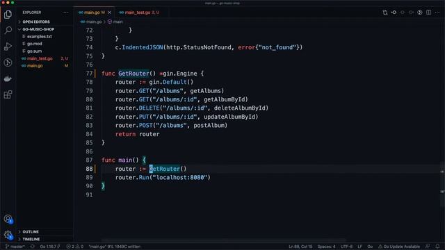 Пишем RESTful API на Golang #2 база и тесты смотреть онлайн