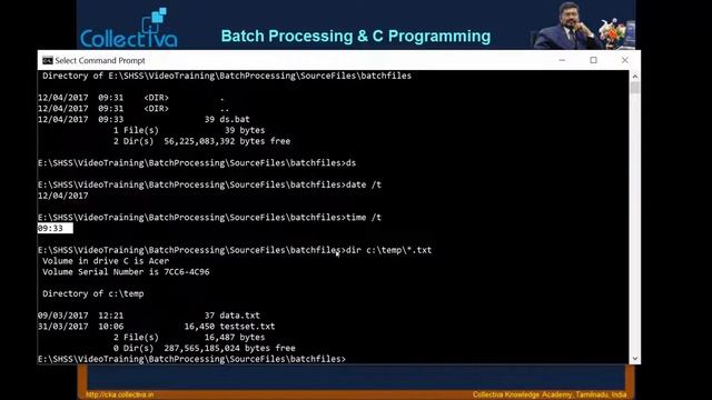 #17 First Batch File Batch Processing & C Programming In Tamil YouTube смотреть онлайн