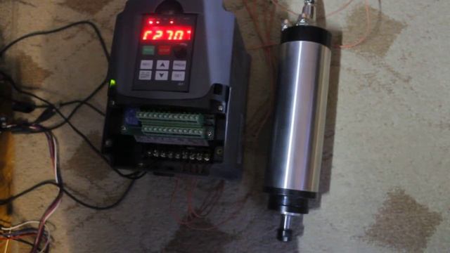 первый запуск шпинделя с частотником