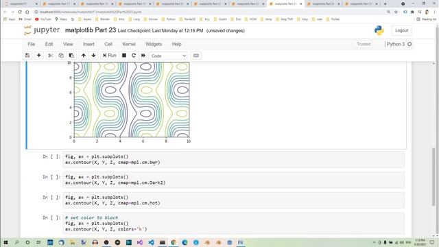 matplotlib Part 23 - Contour Plots смотреть онлайн