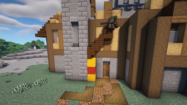 Minecraft: How to build Starter Base - Medieval House with Towers for 2 players TUTORIAL смотреть онлайн