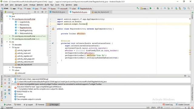 Fix Widget Toolbar Error in Android Studio смотреть онлайн