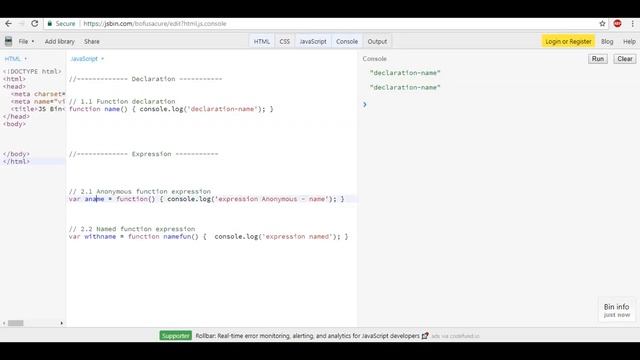 What is Function Declaration and Expressions in Javascript (HINDI) смотреть онлайн