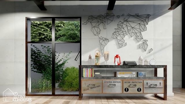 Touring an INDUSTRIAL STYLE LOFT HOUSE - Only 90m² / 968ft² смотреть онлайн