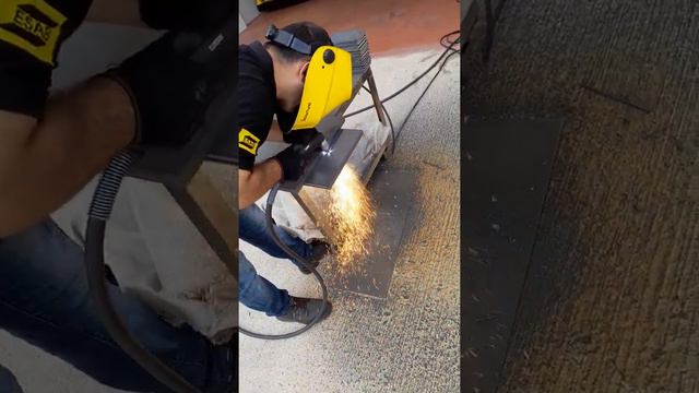 #Esab & Cutting Cut Master 120 Corbon Steel 8+8=16mm Manual Cutting смотреть онлайн