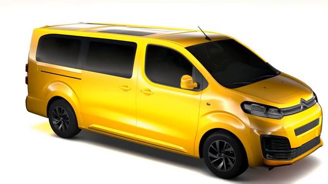 3D Model of Citroen SpaceTourer L3 2017 Review смотреть онлайн