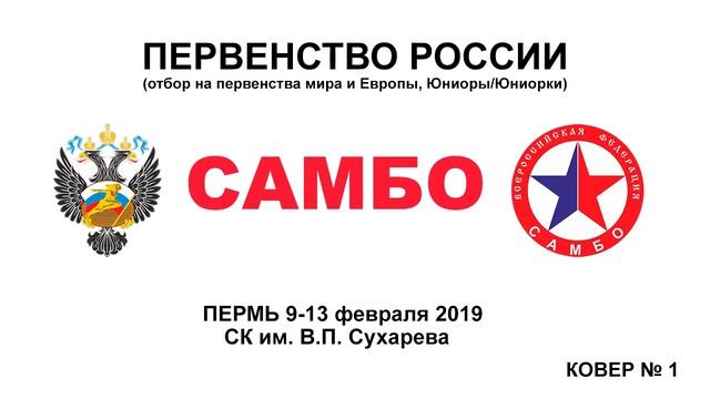 Первенство России по самбо. 12.02.2019 День ковер №1 смотреть онлайн