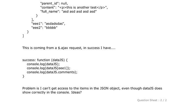 jQuery : How to access an array in a JSON object? смотреть онлайн