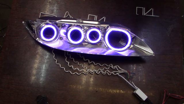 Mazda 6 Led Angel eyes by TAU tech Ангельские глазки Мазда 6 смотреть онлайн