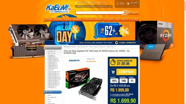 Promoções Hardware URGÊNCIA MADRUGADA 29/10 ! Várias GPUs em Promo + RX 5600XT por R$ 1.800 ASUS TO смотреть онлайн