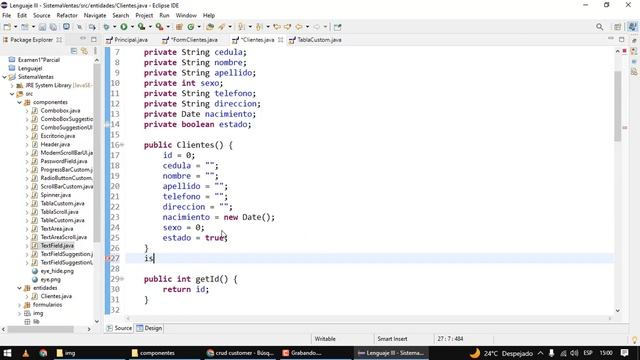 1. Desarrollo De Un Sistema De Ventas Con Java Y PostgreSQL - GUI Clientes
