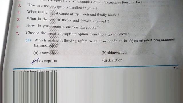 Class 12|Ch10 Exception handling in Java|Mcqs solution|GSEB. смотреть онлайн