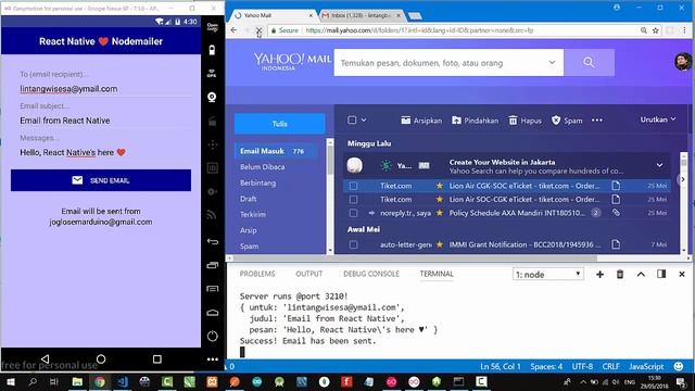 Sending Email with React Native & Nodemailer смотреть онлайн