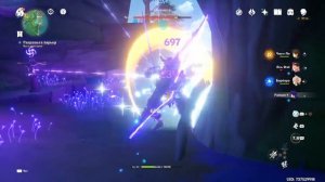 Хаяси из Тануки в лесу - 3 барьер очищение от скверны Genshin Impact