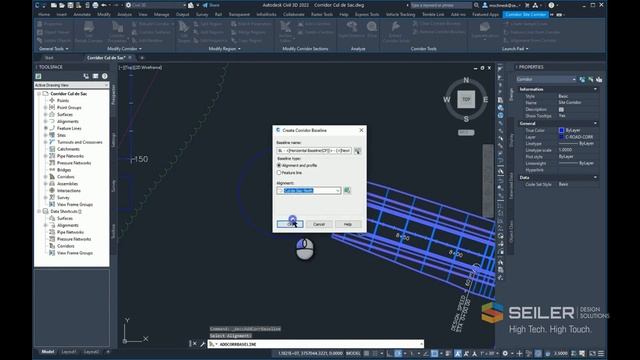 Corridor cul-de-sac design in Autodesk Civil 3D 2022 смотреть онлайн