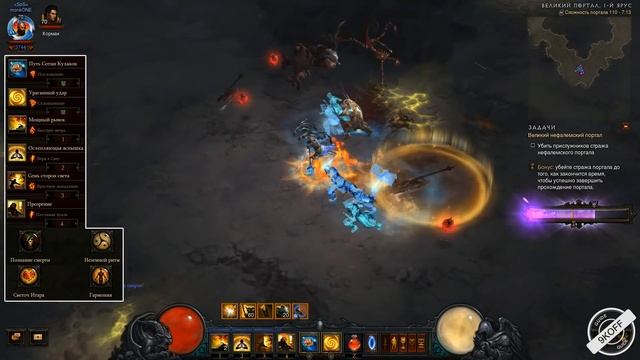 Diablo 3: Монах Семь Сторон Света в сете Мантра Инны 2.6.4 смотреть онлайн