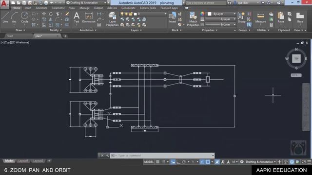 Autocad 2019 in Hindi 6 - Zoom Pan and Orbit Command Explain in HIndi смотреть онлайн