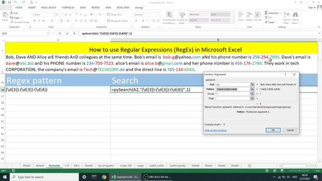 How to use RegEX in Microsoft Excel - Search function | No VBA, no Excel's built-in formulas смотреть онлайн