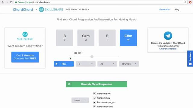 Chord Progressions for Musicians. ChordChord.Com смотреть онлайн