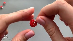 Грибочки из бисера своими руками🍄❤✨