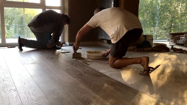 Укладка паркетной доски соединение двух площадей смотреть онлайн