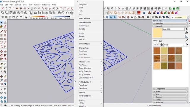 SketchUp 2021 | How to Model 3D Ornament from Image смотреть онлайн