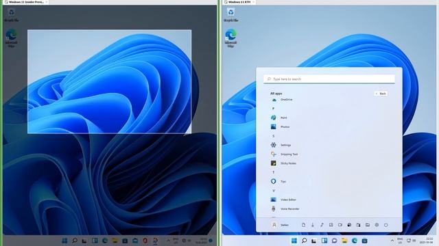 Windows 11 RTM vs Insider Preview смотреть онлайн