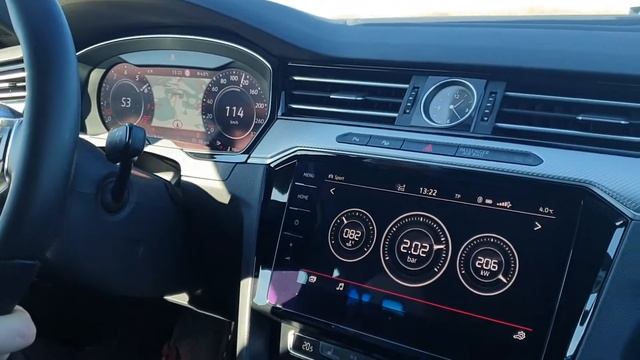 VW Arteon 2.0TSI 206kw 0-160 km/h acceleration смотреть онлайн