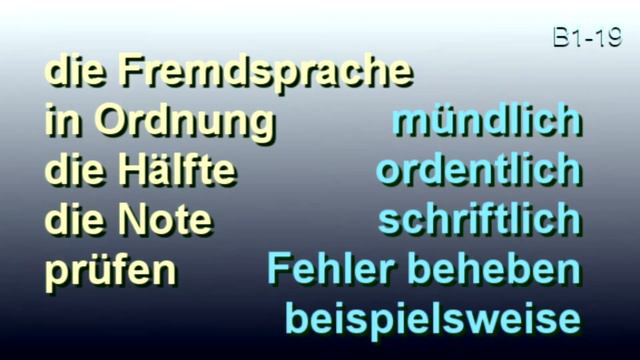 19  🇩🇪 Wortschatz B1 * Deutsch Mit Bozena Korn