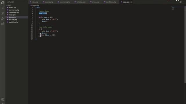 Basics of PHP in 1 Hour | 007 Loops | Udemy | Code at Night смотреть онлайн