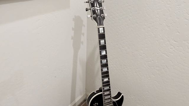 Gibson Memphis ES-Les Paul Custom 2015 - Ebony with Chrome Hardware! смотреть онлайн