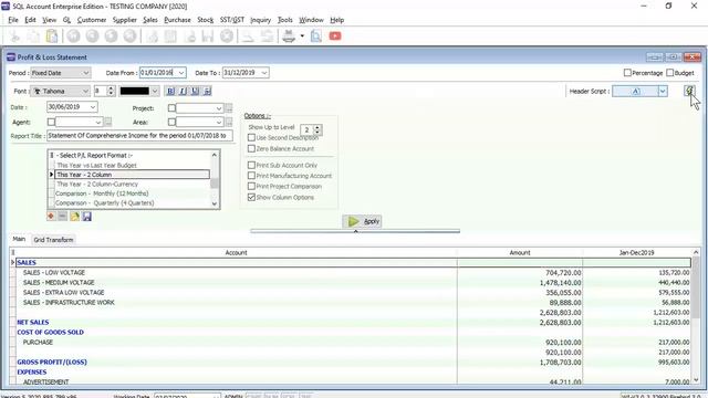 SQL Account - Profit & Loss Statement / Income Statement смотреть онлайн