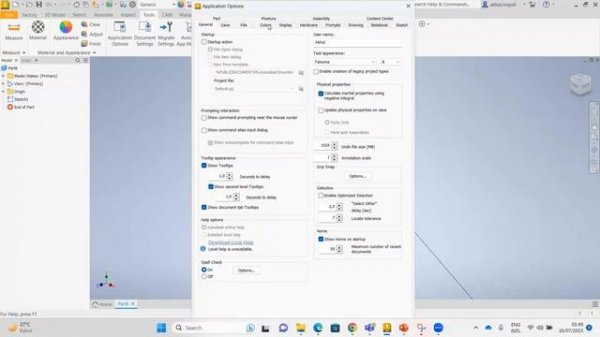Autodesk Inventor 2024 Tips - Configure Default Template