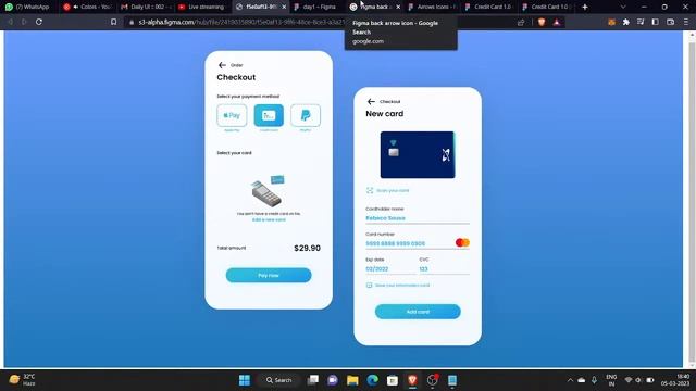 100 Days of UI Design | Day 2 - Credit Card Checkout смотреть онлайн