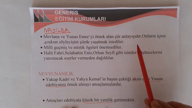TÜRKÇE MİLLİ EDEBİYAT