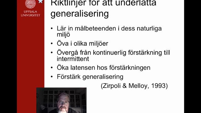 Alberto & Troutman (kap 11) Generalisering av beteende - Martin Karlberg - EDU смотреть онлайн