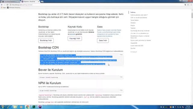 Bootstrap Kurulumu - bölüm 1 смотреть онлайн