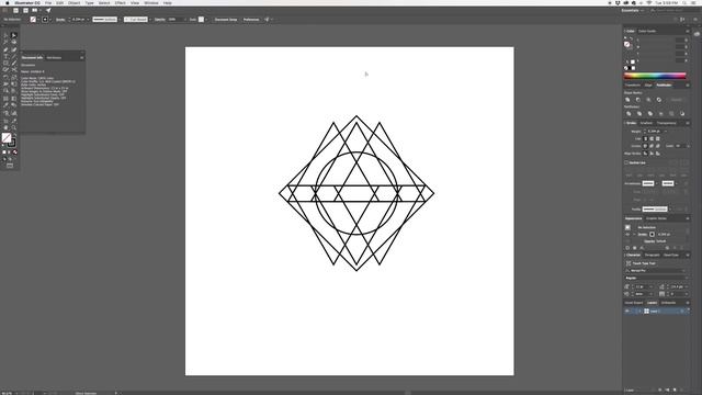 How to create geometric designs in Adobe Illustrator смотреть онлайн