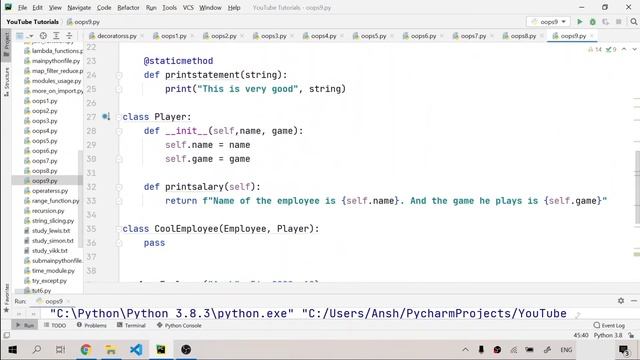 Multiple Inheritance in Python | Python for Absolute Beginners in English | #60 смотреть онлайн