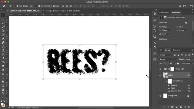 Create Ink Bleed Effect in Photoshop смотреть онлайн