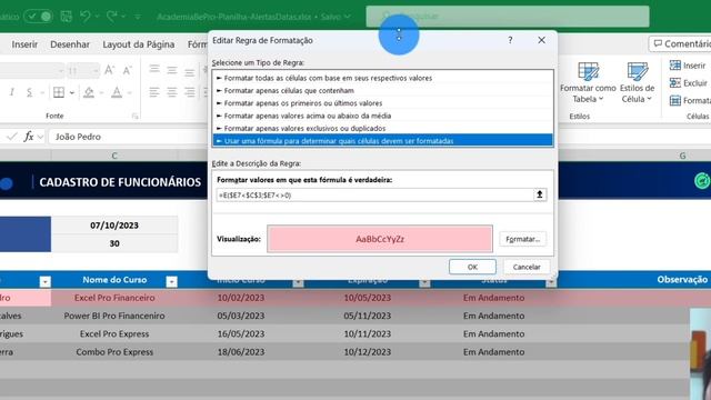 Planilha Grátis: Alerta de Datas no Excel смотреть онлайн
