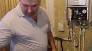 Промывка котла отопления Baxi, бакси, настенного без разбора при работе в штатном режиме.